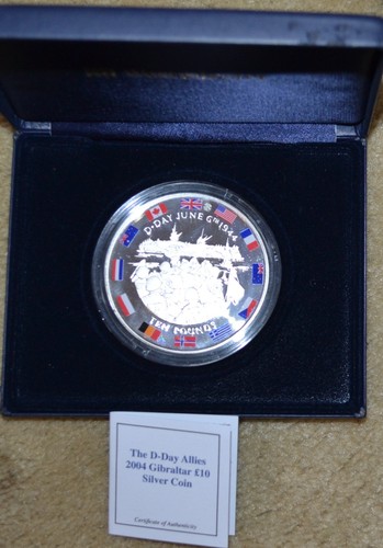 Silver coin 5oz d day - silver,