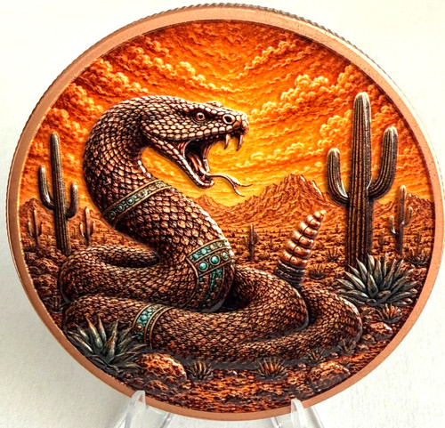 High relief 3d - 5, copper
