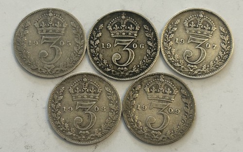 Edward vii silver threepence - vii,