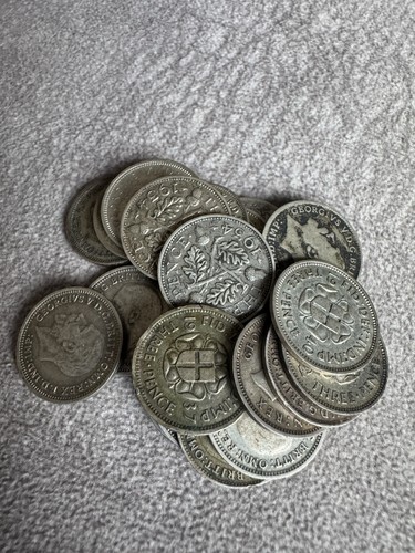 Silver threepence 3d - threepence,