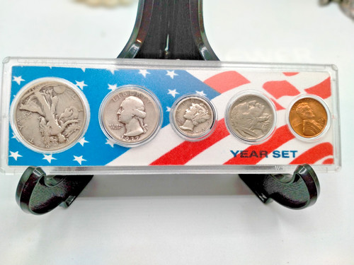 1937 coin set silver - us,