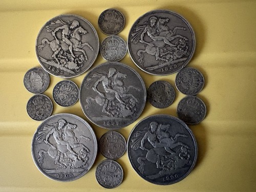 Pre decimal silver - pre, coins
