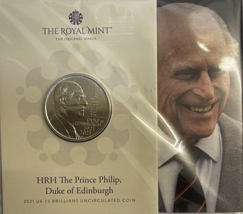 2021 hrh philip - £5, d
