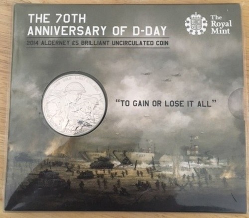Royal mint alderney coin - mint, £5