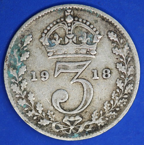 1918 george threepence 3d - threepence,