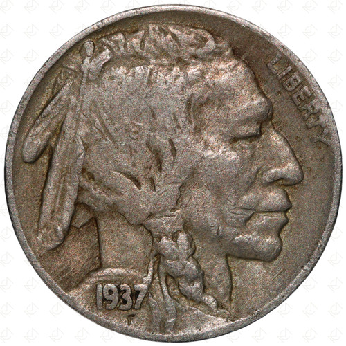 1937 usa buffalo nickel - d, 5